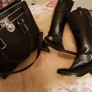 Michael kors boots size 9 and Michael kors bag